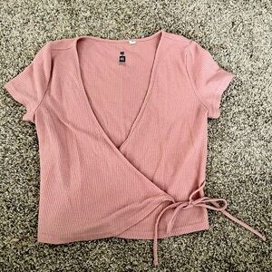 PacSun Pink Cross Tee Shirt size small